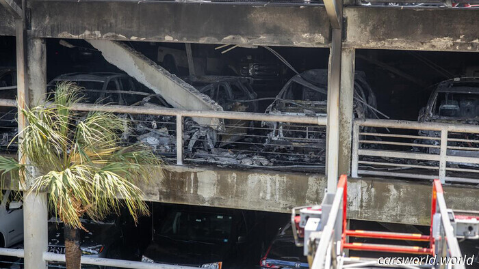 Mysterious Fire Consumes 50 Vehicles at Florida Airport | Carscoops